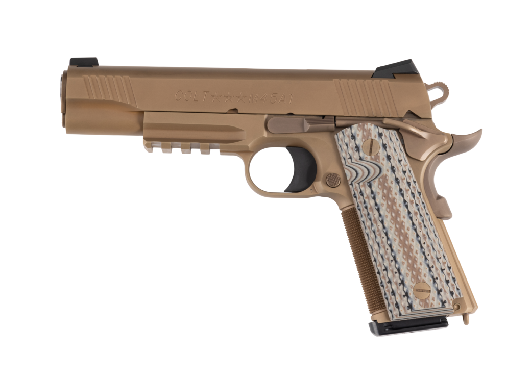 O1070CQB-FLATLAY-LEFT Custom Shop CQB (45 ACP)